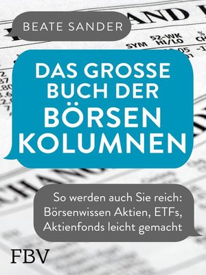 cover image of Das große Buch der Börsenkolumnen